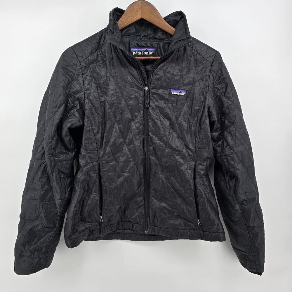 Patagonia Jacket Womens Small Black Nano Puff Insulated Quilted Puffer PrimaLoft